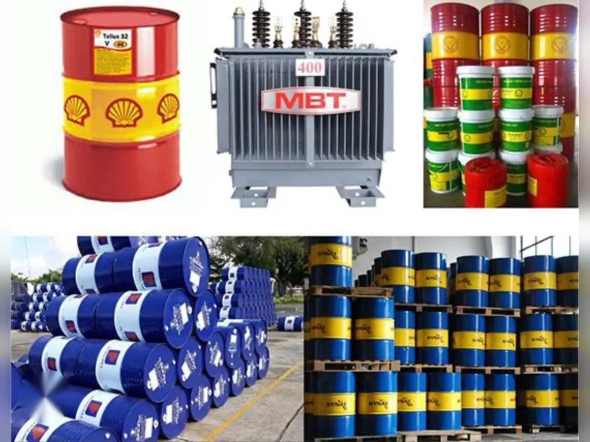 Distribution transformers and industrial oils
